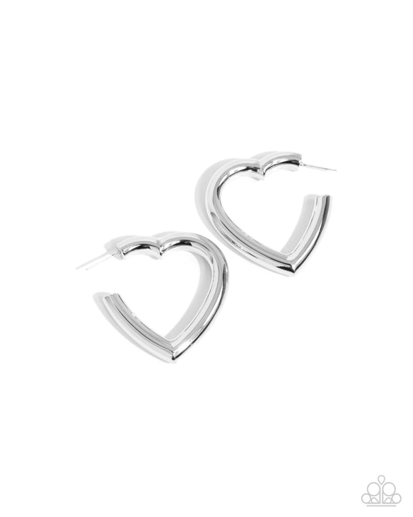 Paparazzi Earring - Local Attraction - Silver