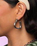 Paparazzi Earring - Local Attraction - Silver