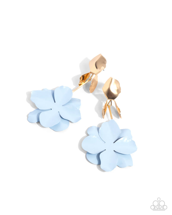 Paparazzi Earring PREORDER - Malibu Moderato - Blue