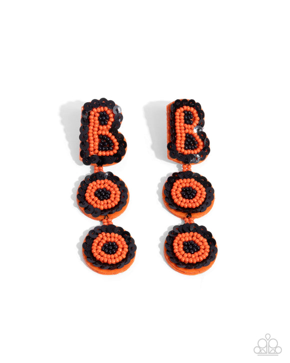 Paparazzi Earring - Halloween Bash - Orange