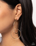 Paparazzi Earring - Dreaming of Hoops - Gold