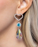 Paparazzi Earring - Faceted Frenzy - Blue