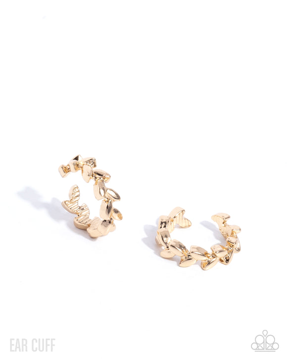 Paparazzi Earring - Laurel Limit - Gold