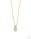 Paparazzi Necklace - End Zone Elegance - Gold