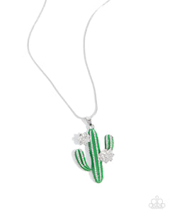 Paparazzi Necklace PREORDER - Carefree Cactus - Green