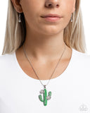 Paparazzi Necklace PREORDER - Carefree Cactus - Green