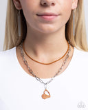 Paparazzi Necklace PREORDER - Love Comes and Goes... - Orange