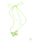 Paparazzi Necklace - Fluttering Fervor - Green