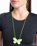 Paparazzi Necklace - Fluttering Fervor - Green