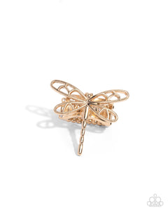 Paparazzi Ring PREORDER - Dragonfly Depth - Gold