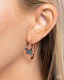 Paparazzi Earring - Butterfly Beginning - Copper