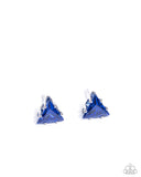 Paparazzi Earring - Triangular Twinkle - Blue