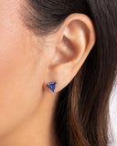 Paparazzi Earring - Triangular Twinkle - Blue