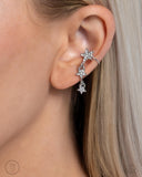 Paparazzi Earring PREORDER - Stellar Surge - White
