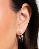 Paparazzi Earring PREORDER - Decade Dance - White