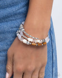 Paparazzi Bracelet - Feeling Alive - White