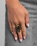 Paparazzi Ring - Unpredictable Union - Brass