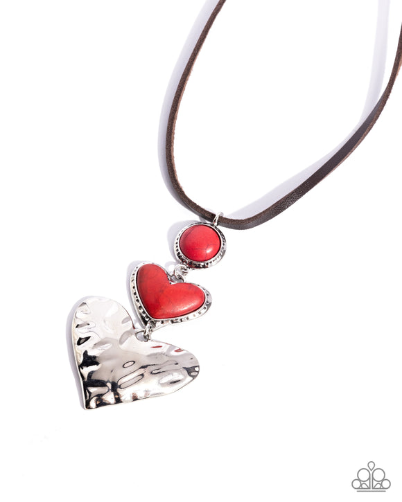 Paparazzi Necklace - Romantic Refuel - Red
