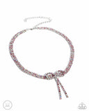 Paparazzi Necklace - Buckingham Bow - Pink Choker LOP