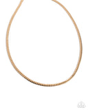 Paparazzi Necklace - CURB the Peace - Gold