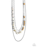 Paparazzi Necklace - Eclectic Effort - White