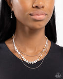 Paparazzi Necklace - Eclectic Effort - White