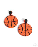 Paparazzi Earring PREORDER - Shooting Hoops - Orange