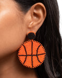 Paparazzi Earring PREORDER - Shooting Hoops - Orange