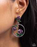 Paparazzi Earring PREORDER - ROSE to You - Purple