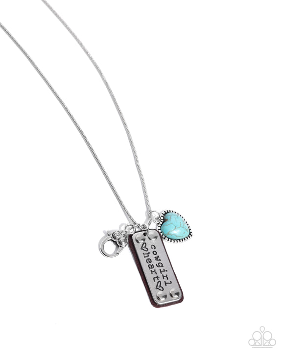 Paparazzi Necklace - Heart of a Cowgirl - Blue