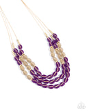 Paparazzi Necklace - Playful Passage - Purple