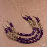 Paparazzi Necklace - Playful Passage - Purple