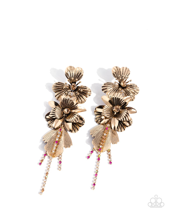 Paparazzi Earring PREORDER - Classical Cadenza - Gold