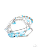 Paparazzi Bracelet - Coiled Color - Blue