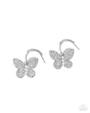 Paparazzi Earring - Butterfly Boundary - White