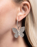 Paparazzi Earring - Butterfly Boundary - White