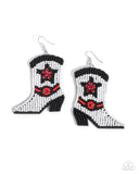 Paparazzi Earring - Beaded Boot - Multi