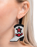 Paparazzi Earring - Beaded Boot - Multi