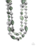 Paparazzi Necklace - Eye-Catching Earnings - Green