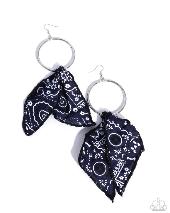 Paparazzi Earring PREORDER - Bandana Belleza - Blue