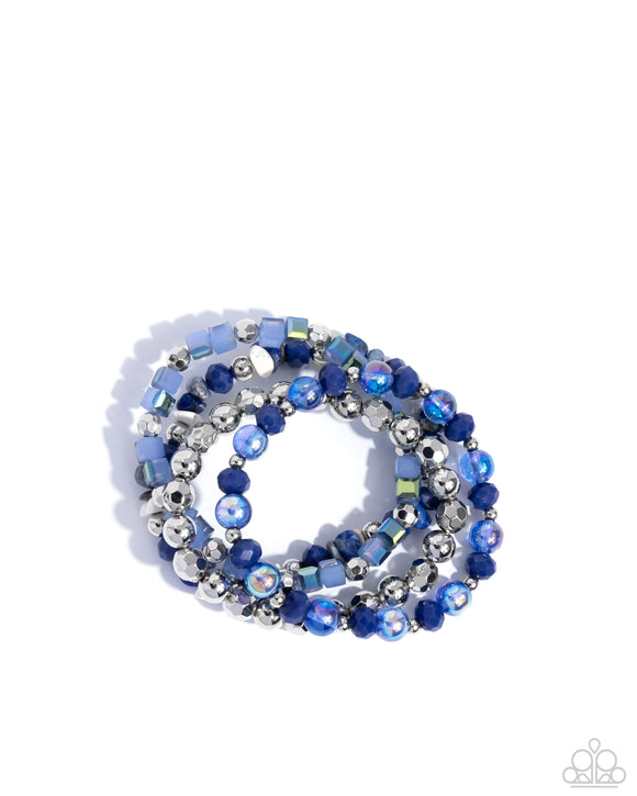 Paparazzi Bracelet - Supervisory Stack - Blue