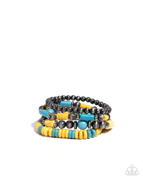 Paparazzi Bracelet - Adorably Abundant - Yellow