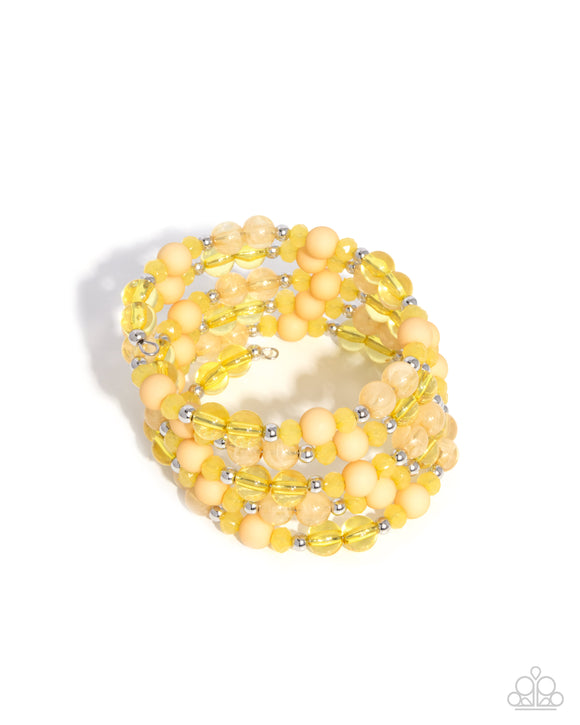 Paparazzi Bracelet - Colorful Chorus - Yellow