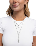 Paparazzi Necklace - Faithfully Fierce - White