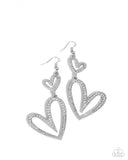 Paparazzi Earring - Power Couple - White