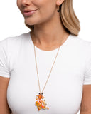 Paparazzi Necklace - Synchronized Swimming - Orange