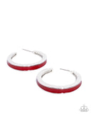 Paparazzi Earring - Painted Prowess - Red