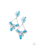 Paparazzi Earring - Carefree Chandelier - Blue