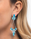 Paparazzi Earring - Carefree Chandelier - Blue