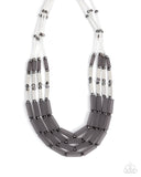 Paparazzi Necklace - Cylindrical Craze - Silver